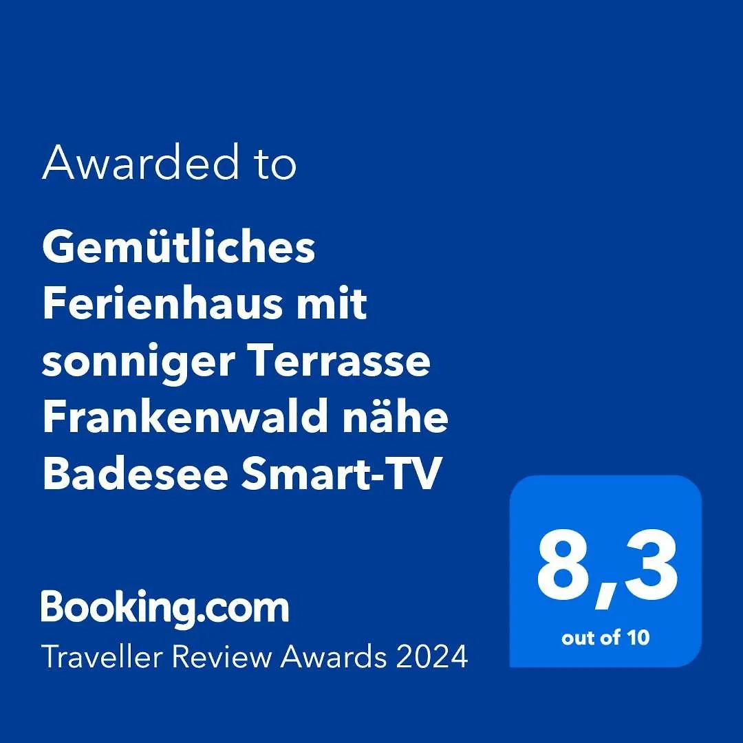 Gemuetliches Ferienhaus Mit Sonniger Terrasse Frankenwald Naehe Badesee Smart-Tv Lichtenberg  0*, Lichtenberg (Bavaria)